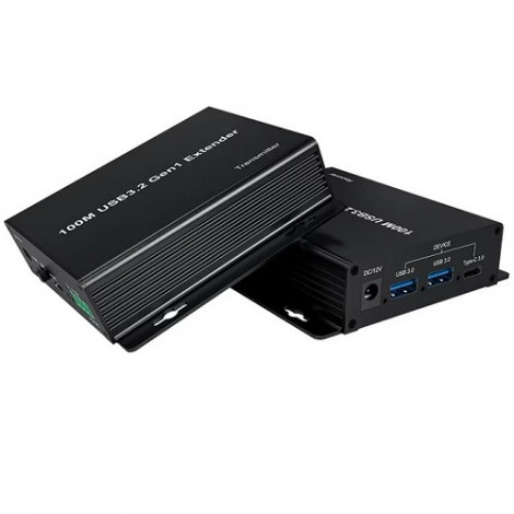 USB3.2 Gen1 ilgintuvas (extender) iki 100m, 2xUSB-A, 2xUSB-C