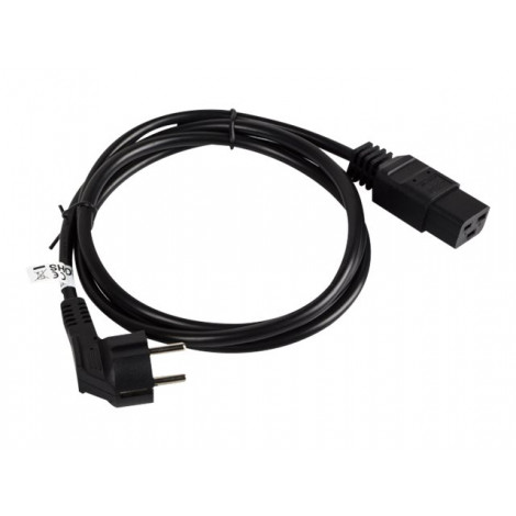 Lanberg CEE 7/7- IEC 320 C19 power cord 1.8m 16A VDE, black | Lanberg