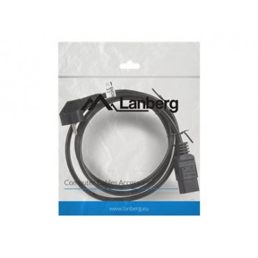 Lanberg CEE 7/7- IEC 320 C19 power cord 1.8m 16A VDE, black | Lanberg