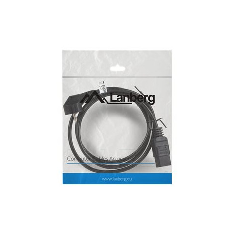 Lanberg CEE 7/7- IEC 320 C19 power cord 1.8m 16A VDE, black | Lanberg