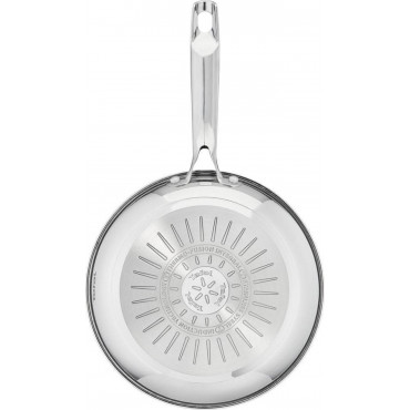 TEFAL Pan | G7320434 Duetto+ | Frying | Diameter 24 cm | Suitable for induction hob | Fixed handle | Black/Silver