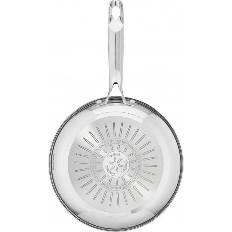 TEFAL Pan | G7320434 Duetto+ | Frying | Diameter 24 cm | Suitable for induction hob | Fixed handle | Black/Silver