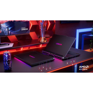 Lenovo Legion Pro 7 16AFR10H | Eclipse Black | 16 " | OLED | WQXGA | 2560 x 1600 pixels | Glossy | AMD Ryzen 9 | 9955HX | 32 GB 