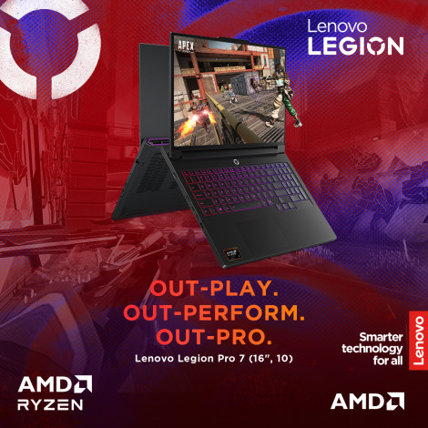 Lenovo Legion Pro 7 16AFR10H | Eclipse Black | 16 " | OLED | WQXGA | 2560 x 1600 pixels | Glossy | AMD Ryzen 9 | 9955HX | 32 GB 