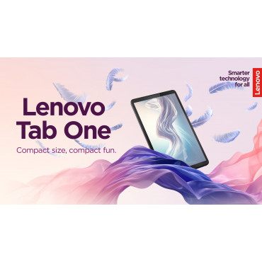 Lenovo Tab One (without power adapter) | 8.7 " | Luna Grey | IPS | 1340 x 800 pixels | MediaTek | Helio G85 | Soldered LPDDR4x G
