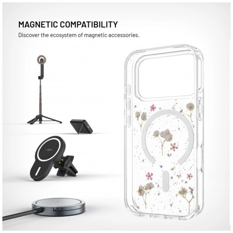 Fixed MagBloom | Back cover | Apple | iPhone 17 Pro | TPU | Blush Plum