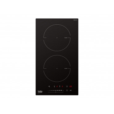 Beko HDI32400TO Hob, Induction, Width 28.8cm, 2 cooking zones, Touch control, Black | BEKO