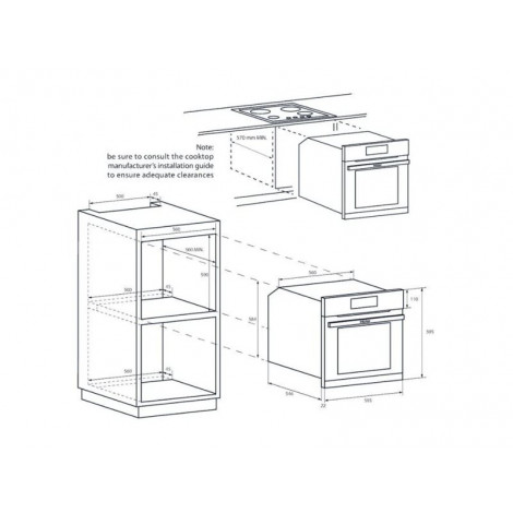 Haier HWO60SM2B9BH Built in Oven, A+, Capacity 70 L, Black | Haier