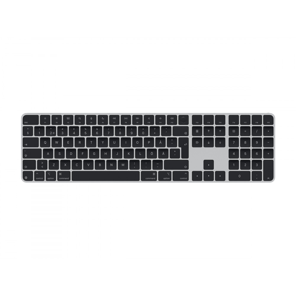Apple Magic Keyboard with Touch ID and Numeric Keypad | MXK83S/A | Standard | Wireless | Swedish | Bluetooth
