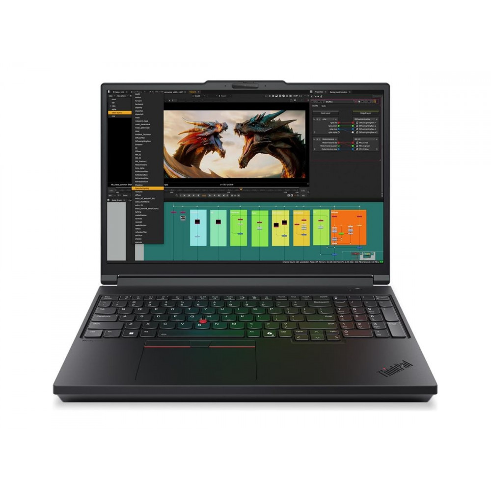 Lenovo ThinkPad P16 G3 | Black | 16 " | IPS | WUXGA | 1920 x 1200 pixels | Anti-glare | Intel Core Ultra 7 | 265HX | 64 (2x32) G