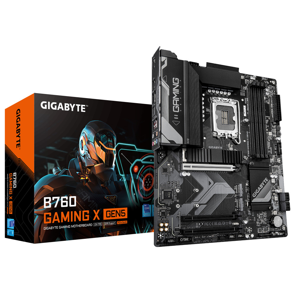 Gigabyte B760 GAMING X GEN5 | Processor family Intel | Processor socket LGA1700 | DDR5 | Supported hard disk drive interfaces M.