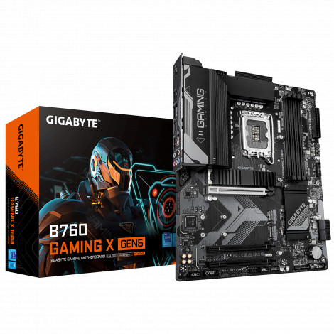 Gigabyte B760 GAMING X GEN5 | Processor family Intel | Processor socket LGA1700 | DDR5 | Supported hard disk drive interfaces M.