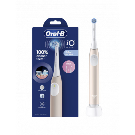 Oral-B Electric Toothbrush | iO2 | Rechargeable | For adults | Number of brush heads included 1 | Number of teeth brushing modes
