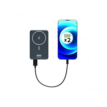 PORT CONNECT Powerbank 10 000 mAh - Wireless Qi2 | PORT CONNECT