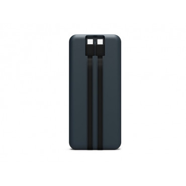 PORT CONNECT Powerbank 10 000 mAh - 2 x Built-in Cable | PORT CONNECT