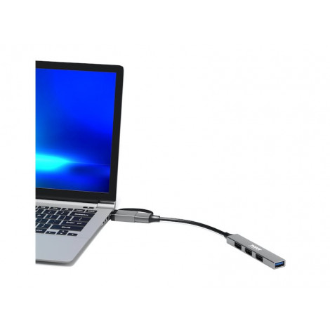 PORT CONNECT Hub USB 4 Ports Slim Combo for BtoC | PORT CONNECT