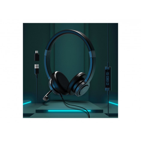 PORT CONNECT Stereo Headset Wired USB Pro - On R 300 | PORT CONNECT