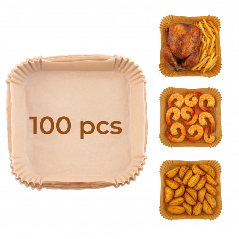 Adler | Paper Liners for Air Fryer | AD 6731 | 100 | Dimensions (W x L) 16 x 16 x 4.5 cm