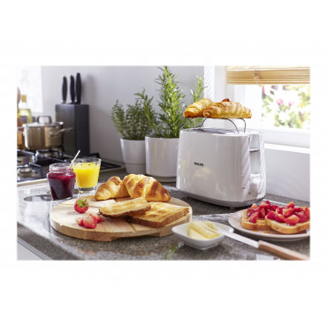 Philips | Toaster | HD2582/00 | Power 760 - 900 W | Number of slots 2 | Housing material Plastic | White
