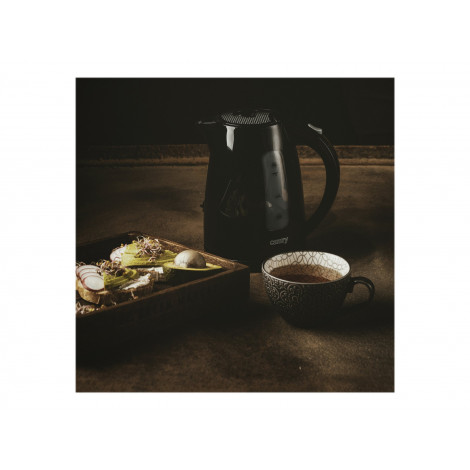 Camry | Kettle | CR 1255 | Standard | 2200 W | 1.7 L | Plastic | 360 rotational base | Black