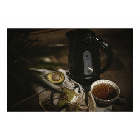 Camry | Kettle | CR 1255 | Standard | 2200 W | 1.7 L | Plastic | 360 rotational base | Black