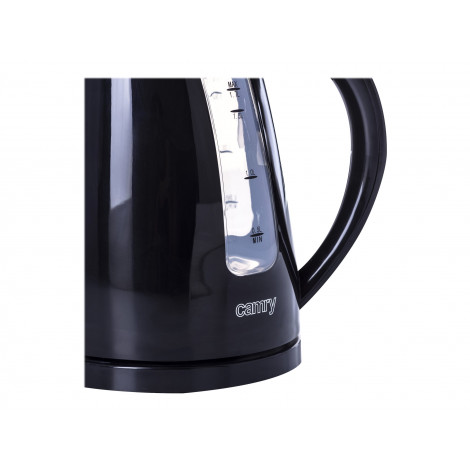Camry | Kettle | CR 1255 | Standard | 2200 W | 1.7 L | Plastic | 360 rotational base | Black