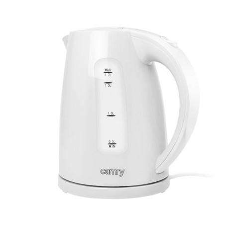 Camry | Kettle | CR 1255 | Standard | 2200 W | 1.7 L | Plastic | 360 rotational base | White