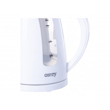 Camry | Kettle | CR 1255 | Standard | 2200 W | 1.7 L | Plastic | 360 rotational base | White
