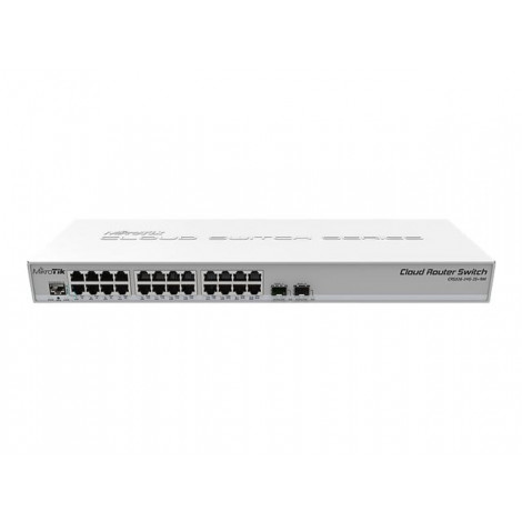 MikroTik | Cloud Router Switch CRS326-24G-2S+RM | Managed L3 | Rackmountable | Gigabit Ethernet (copper) ports quantity 24 | SFP