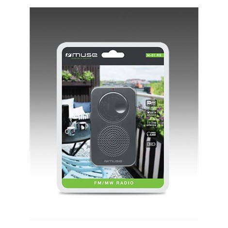 Muse | Pocket radio | M-01 RS | Black