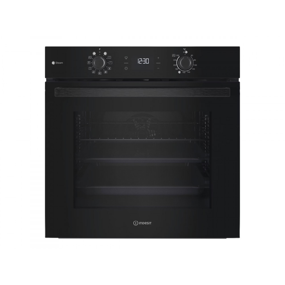 Whirlpool IO K58HS B Oven, Built-in, Electric, Width 55.1 cm, Self cleaning, Black | INDESIT