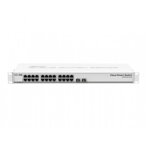 MikroTik | Cloud Smart Switch | CSS326-24G-2S+RM | Managed L2 | Rackmountable | Gigabit Ethernet (copper) ports quantity 24 | SF