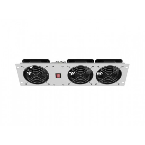 Lanberg Vertical Ventilation Panel 19" 3U for Rack three Fans 230V | AK-1506-S | Grey