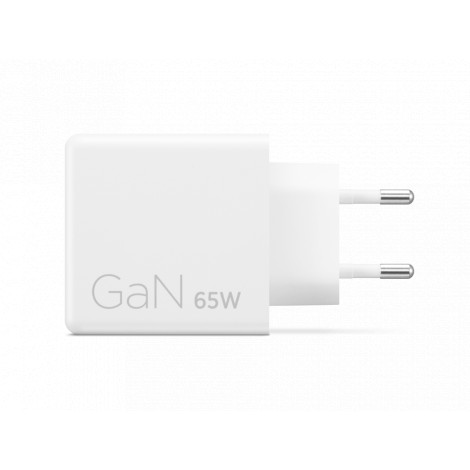 Lenovo Accessories Dual USB-C 65W GaN Power Adapter WH-EU | Lenovo USB-C | AC Adapter