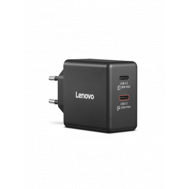 Lenovo Accessories Dual USB-C 65W GaN Power Adapter BK-EU | Lenovo