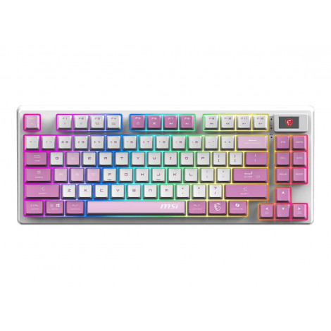 MSI FORGE GK600 TKL WIRELESS VIOLET | Gaming keyboard | Wireless | US | 2.4 GHz Wireless, Bluetooth, USB 2.0 | Mechanical Linear