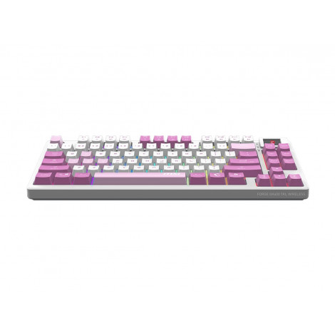 MSI FORGE GK600 TKL WIRELESS VIOLET | Gaming keyboard | Wireless | US | 2.4 GHz Wireless, Bluetooth, USB 2.0 | Mechanical Linear