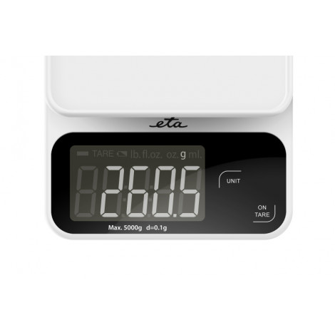 ETA Kitchen Scale | Popi 677090000 | Maximum weight (capacity) 5 kg | Graduation 1 g | Display type LCD | White