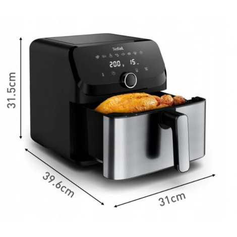TEFAL Easy Fry Mega Air Fryer | EY855D10 | Power 1700 W | Capacity 7.5 L | Black