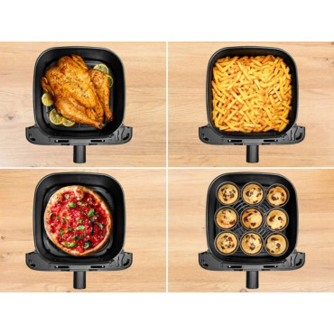 TEFAL Easy Fry Mega Air Fryer | EY855D10 | Power 1700 W | Capacity 7.5 L | Black