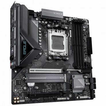 Gigabyte B850M EAGLE WF6E | Processor family AMD | Processor socket AM5 | DDR5 | Supported hard disk drive interfaces SATA, M.2 