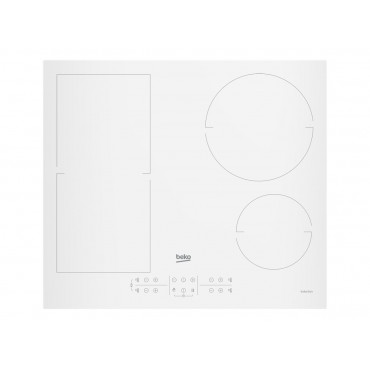Beko HII64200FMTW Hob, Induction, Width 58cm, 4 cooking zones, Touch control, White | BEKO