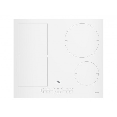 Beko HII64200FMTW Hob, Induction, Width 58cm, 4 cooking zones, Touch control, White | BEKO