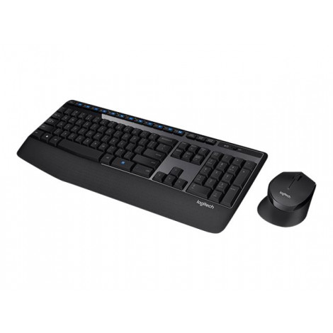 Logitech | MK345 | Keyboard and Mouse Set | Wireless | Mouse included | Batteries included | US | Black | USB | Wireless connect
