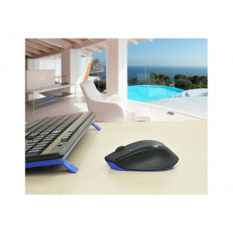 Logitech | MK345 | Keyboard and Mouse Set | Wireless | Mouse included | Batteries included | US | Black | USB | Wireless connect