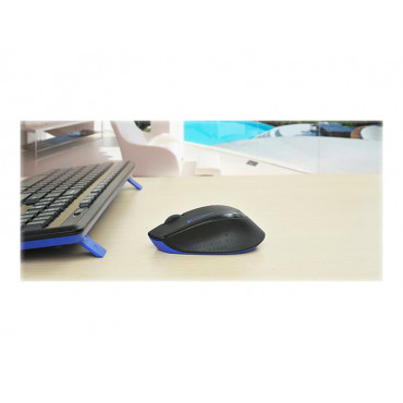 Logitech | MK345 | Keyboard and Mouse Set | Wireless | Mouse included | Batteries included | US | Black | USB | Wireless connect