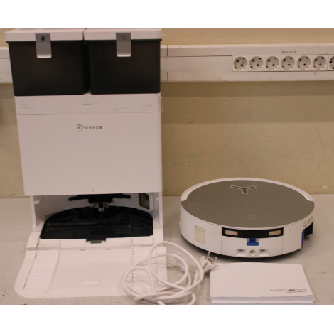 SALE OUT. Ecovacs DEEBOT X8 OMNI Vacuum cleaner, Robot, Wet&Dry, 18000Pa, TruEdge 2.0, AIVI 3D 3.0, YIKO-GPT, White+Auto-empty s