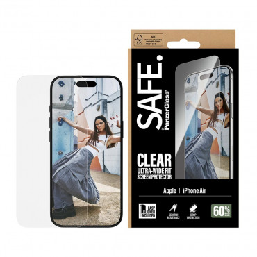 PanzerGlass Screen protector | Apple | iPhone Air | Glass | Transparent | Ultra-Wide Fit w. EasyAligner