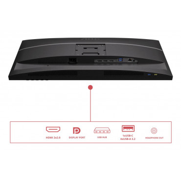 AOC U27E4CV | 27 " | IPS | UHD | 16:9 | 60 Hz | 4 ms | 3840 x 2160 pixels | 400 cd/m | HDMI ports quantity 2 | Black
