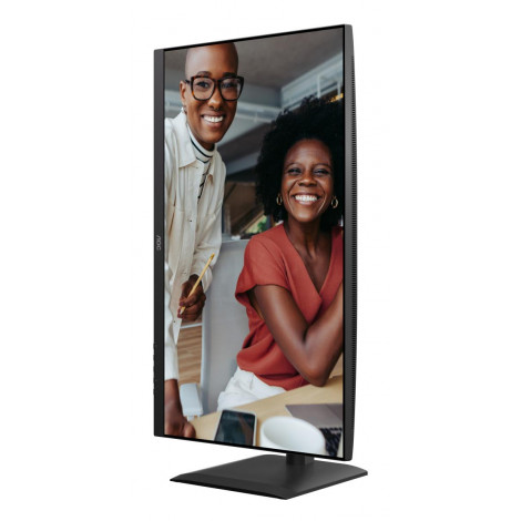 AOC U27E4CV | 27 " | IPS | UHD | 16:9 | 60 Hz | 4 ms | 3840 x 2160 pixels | 400 cd/m | HDMI ports quantity 2 | Black